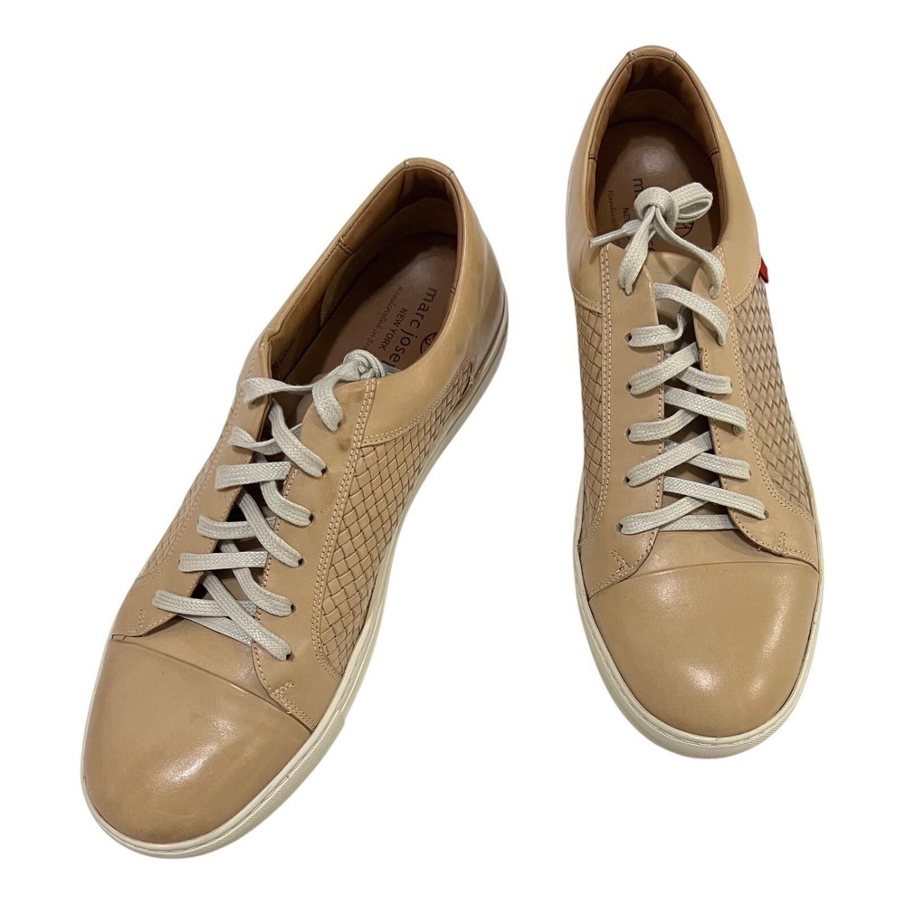Mens 12 Marc Joseph New York King Street Sneakers Leather Lace-up Shoes - Picture 2 of 8